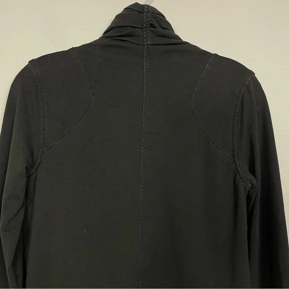 Lululemon Rulu Rally Wrap Black 6 Jacket Cardigan Sweater Snap Button Closure - Picture 12 of 16